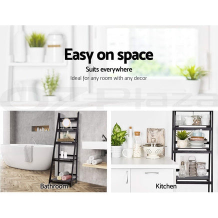 Artiss Bookshelf Corner Shelf 5 Tiers - ZANE Coffee Furniture Kings Warehouse 