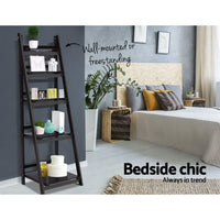 Artiss Bookshelf Corner Shelf 5 Tiers - ZANE Coffee Furniture Kings Warehouse 