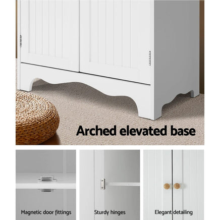 Artiss Buffet Sideboard 4 Doors - BERNE White Furniture Kings Warehouse 