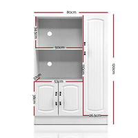Artiss Buffet Sideboard - ARIA White Furniture Kings Warehouse 