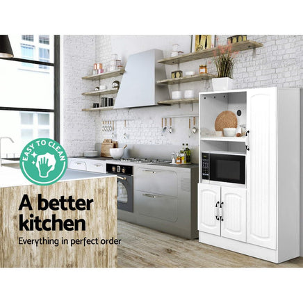 Artiss Buffet Sideboard - ARIA White Furniture Kings Warehouse 