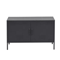 Artiss Buffet Sideboard Metal Cabinet - BASE Charcoal Furniture Kings Warehouse 
