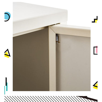 Artiss Buffet Sideboard Metal Cabinet - BASE White Furniture Kings Warehouse 