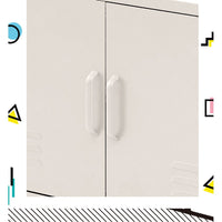 Artiss Buffet Sideboard Metal Cabinet - BASE White Furniture Kings Warehouse 