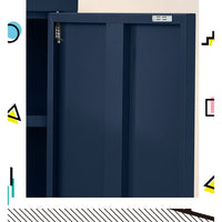 Artiss Buffet Sideboard Metal Cabinet - SWEETHEART Blue Furniture Kings Warehouse 