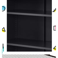 Artiss Buffet Sideboard Metal Cabinet - SWEETHEART Charcoal Furniture Kings Warehouse 