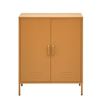 Artiss Buffet Sideboard Metal Cabinet - SWEETHEART Yellow Furniture Kings Warehouse 