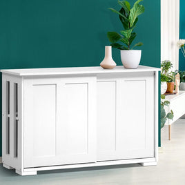 Artiss Buffet Sideboard Sliding Doors - SERA White Furniture Kings Warehouse 