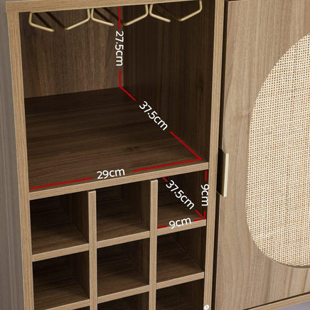 Artiss Buffet Sideboard with Wine Rack - ANYA Furniture Kings Warehouse 