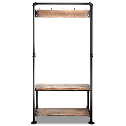 Artiss Clothes Rack Shoe Rack Vintage Coat Stand Hallway Shelf Furniture Frenzy KingsWarehouse 