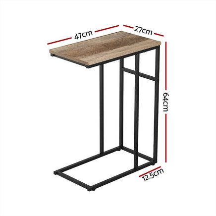 Artiss Coffee Table Side Table Walnut Anika Furniture Kings Warehouse 