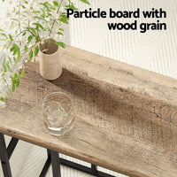 Artiss Coffee Table Side Table Walnut Anika Furniture Kings Warehouse 