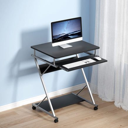 Artiss Computer Desk Keyboard Tray Shelf Black 60CM Furniture Kings Warehouse 