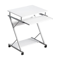 Artiss Computer Desk Keyboard Tray Shelf White 60CM Furniture Kings Warehouse 