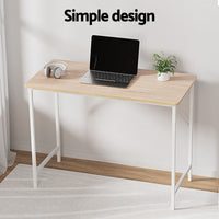 Artiss Computer Desk Oak 100CM Furniture Kings Warehouse 