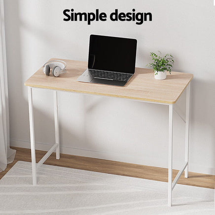 Artiss Computer Desk Oak 100CM Furniture Kings Warehouse 