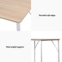 Artiss Computer Desk Oak 100CM Furniture Kings Warehouse 