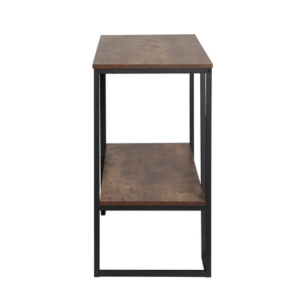 Artiss Console Table 106CM 2-tier Walnut Cora Home & Garden Kings Warehouse 