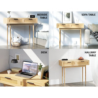 Artiss Console Table 2 Rattan Drawers Furniture Kings Warehouse 