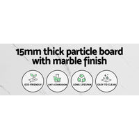 Artiss Console Table Marble Effect Frenisha Home & Garden Kings Warehouse 