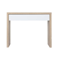 Artiss Console Table Storage Drawer Jory White Pine Audio & Video Kings Warehouse 