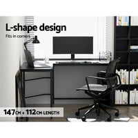 Artiss Corner Computer Desk L-Shaped Student Home Office Study Table Workstation Kings Warehouse 