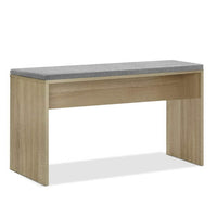 Artiss Dining Bench Upholstery Seat Wooden Chair Oak 90cm Furniture Kings Warehouse 