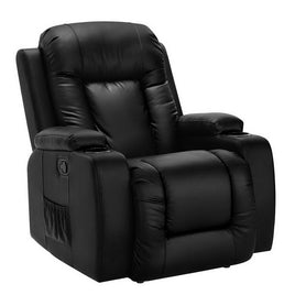 Artiss Electric Massage Chair Recliner Luxury Lounge Sofa Armchair Heat Leather Furniture Frenzy KingsWarehouse 