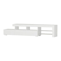 Artiss Entertainment Unit TV Cabinet LED 215cm White Caya Furniture Kings Warehouse 