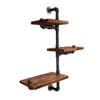 Artiss Floating DIY Pipe Shelf 3 Tiers - IVAN Home & Garden Kings Warehouse 