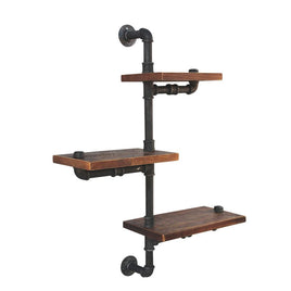Artiss Floating DIY Pipe Shelf 3 Tiers - IVAN Home & Garden Kings Warehouse 