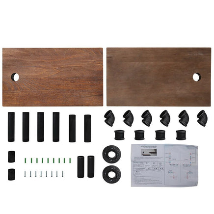 Artiss Floating DIY Pipe Shelf Set of 2 - IVOR Home & Garden Kings Warehouse 