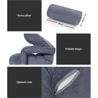 Artiss Floor Chair Lounge Sofa Swivel Charcoal Furniture Kings Warehouse 