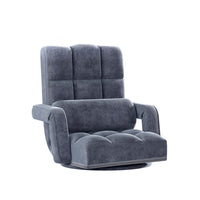 Artiss Floor Chair Lounge Sofa Swivel Charcoal Furniture Kings Warehouse 