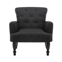 Artiss French Lorraine Chair Retro Wing - Black Redecorate for Winter Kings Warehouse 