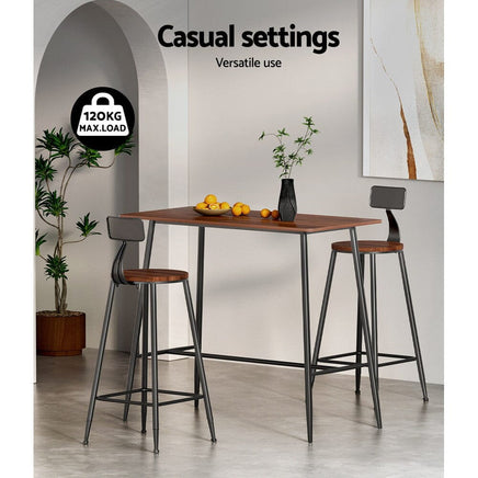Artiss Halle Bar Table 120CM Rectangular Furniture Kings Warehouse 