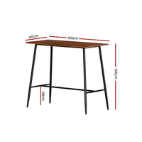 Artiss Halle Bar Table 120CM Rectangular Furniture Kings Warehouse 