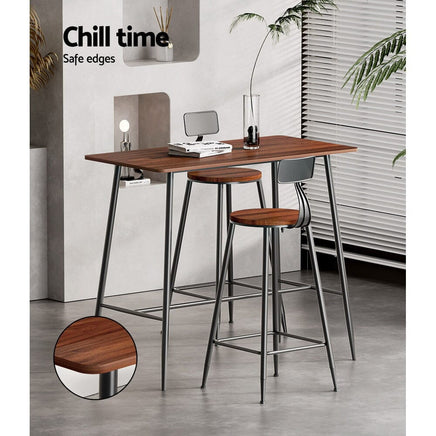 Artiss Halle Bar Table 120CM Rectangular Furniture Kings Warehouse 