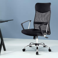 Artiss Mesh Office Chair High Back Black Furniture Kings Warehouse 