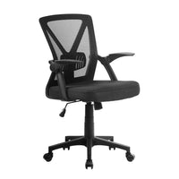 Artiss Mesh Office Chair Mid Back Black Furniture Kings Warehouse 
