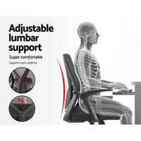 Artiss Mesh Office Chair Mid Back Black Furniture Kings Warehouse 