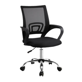 Artiss Mesh Office Chair Mid Back Black Furniture Kings Warehouse 
