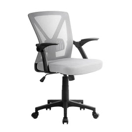 Artiss Mesh Office Chair Mid Back Grey Furniture Kings Warehouse 