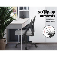 Artiss Mesh Office Chair Mid Back Grey Furniture Kings Warehouse 