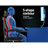 Artiss Mesh Office Chair Recliner Black Furniture Kings Warehouse 