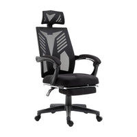 Artiss Mesh Office Chair Recliner Black Furniture Kings Warehouse 