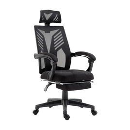 Artiss Mesh Office Chair Recliner Black Furniture Kings Warehouse 