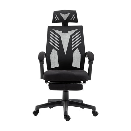 Artiss Mesh Office Chair Recliner Black Furniture Kings Warehouse 
