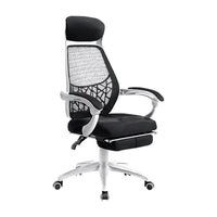 Artiss Mesh Office Chair Recliner Black White Furniture Kings Warehouse 