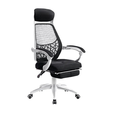 Artiss Mesh Office Chair Recliner Black White Furniture Kings Warehouse 